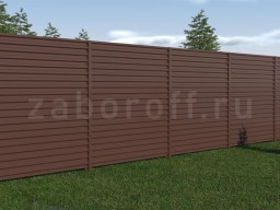 Забор из профнастила С20 горизонтальный ЭКОНОМ 