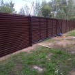 Откатные ворота из профнастила горизонтальная обшивка автоматические на в/с