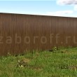 Забор из одностороннего профнастила под дерево недорогой