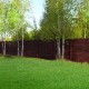 Забор из двухстороннего профнастила